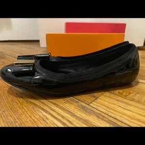 Kate spade black patent loafers
